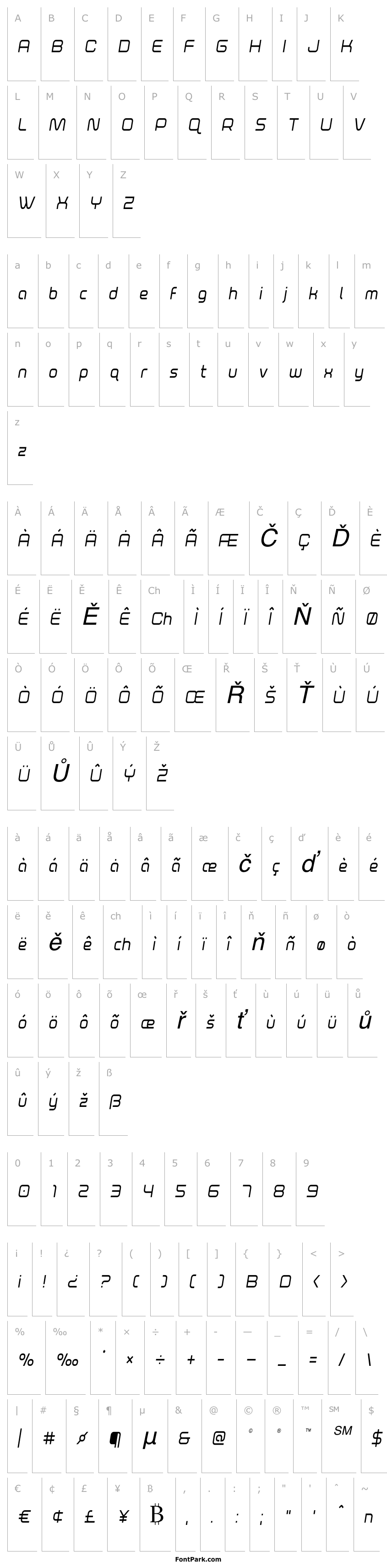 Přehled Fox on the Run Condensed Semi-Italic