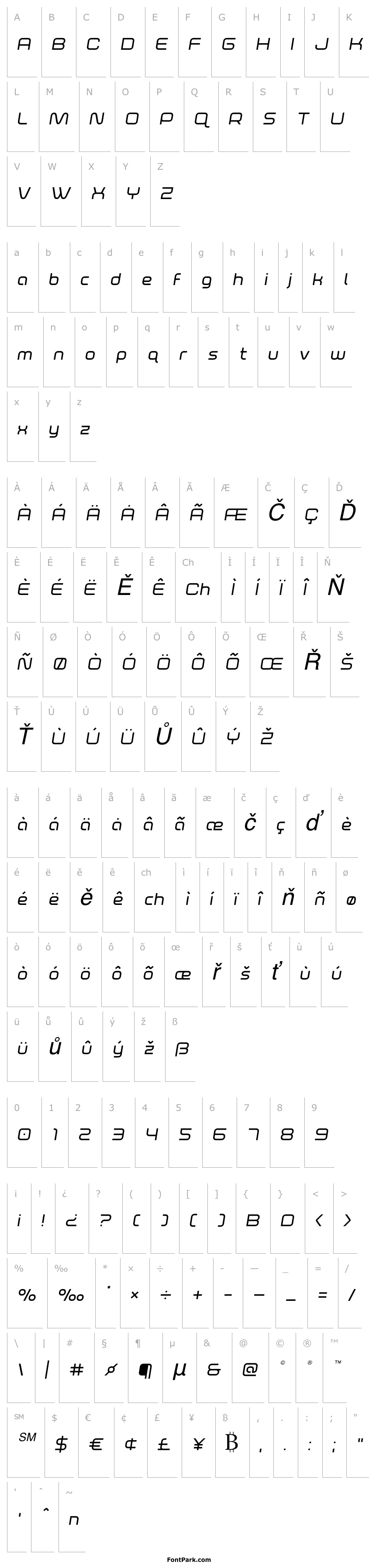 Přehled Fox on the Run Semi-Italic