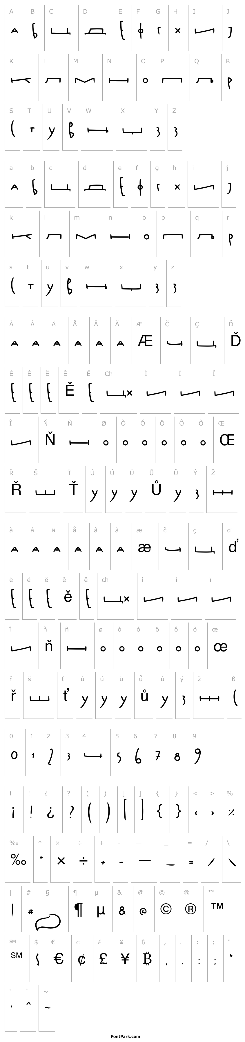 Overview Fox Typeface Ridji Rep
