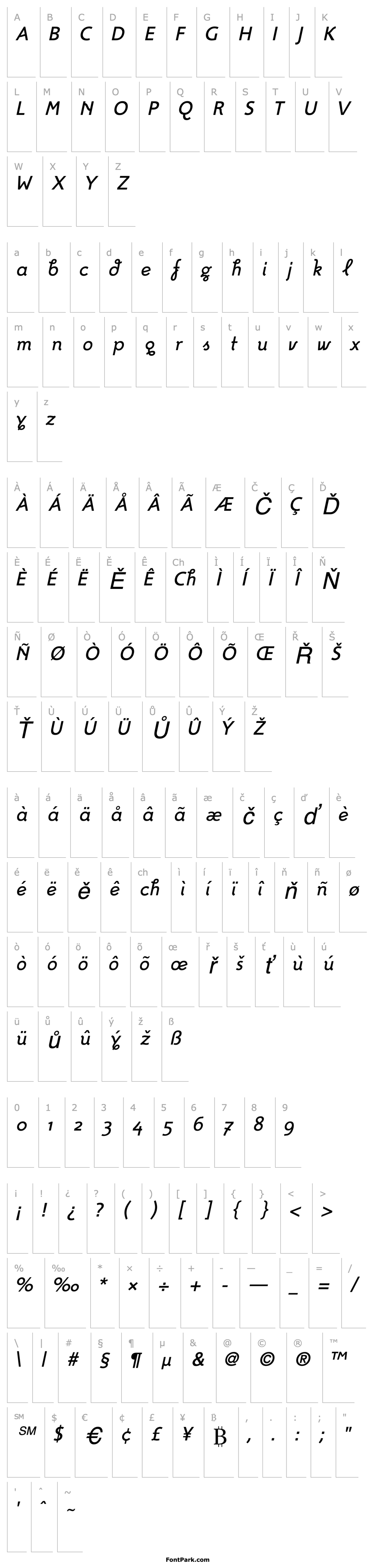 Overview FoxRegularItalic