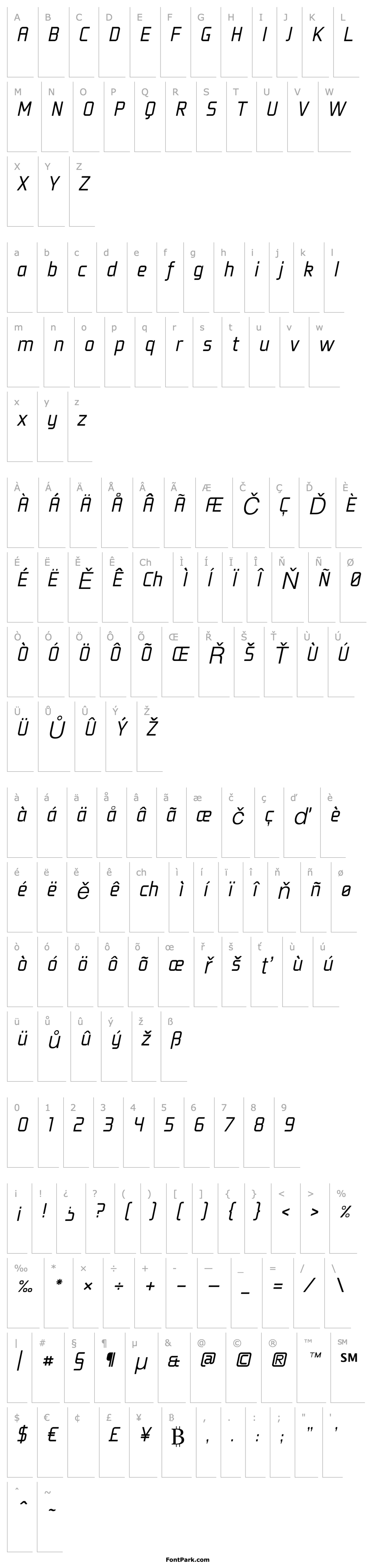 Overview Fragma Light Italic