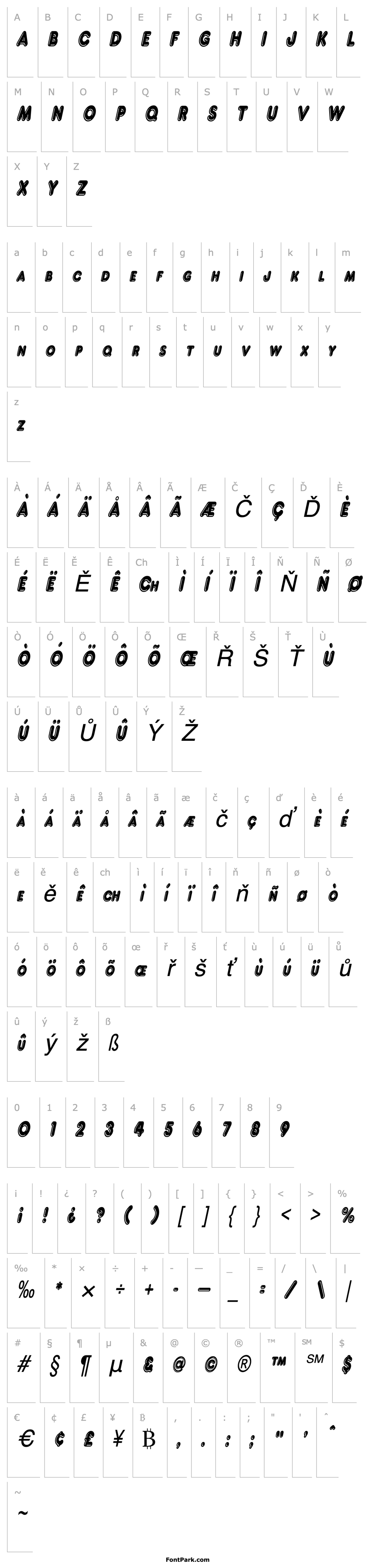 Overview Francis High Lighted Condensed Italic