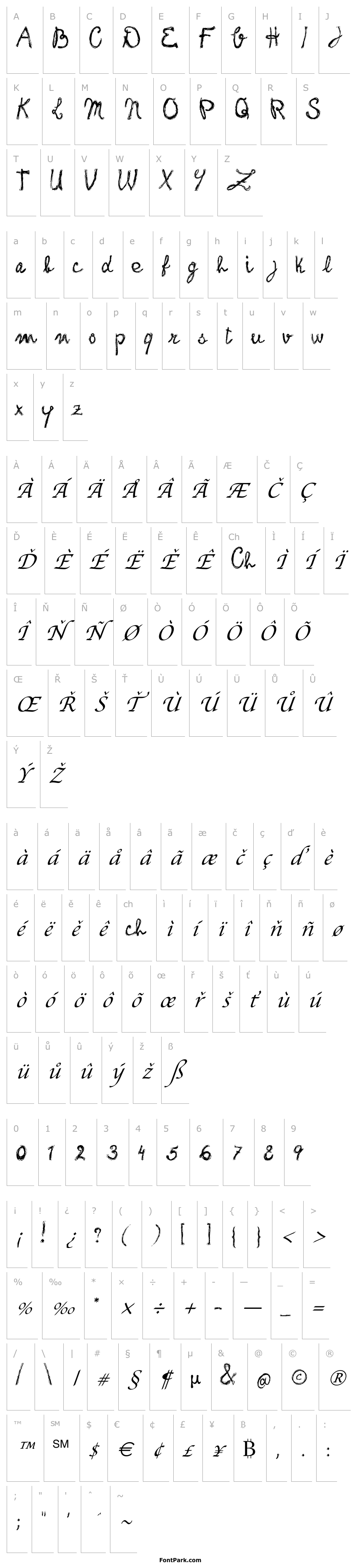 Overview frank-handwriting_free-version