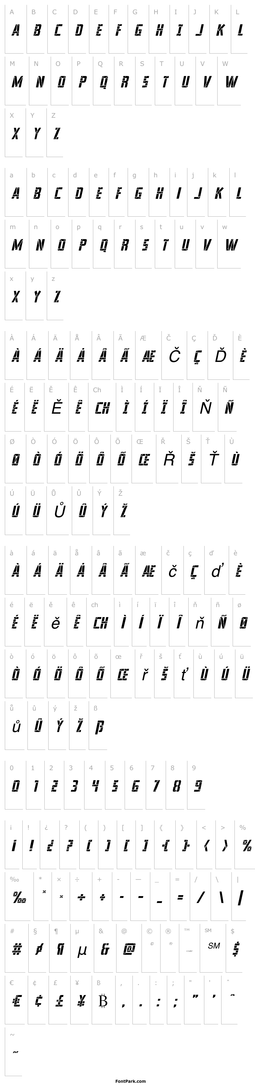 Přehled Frank-n-Plank Light Italic