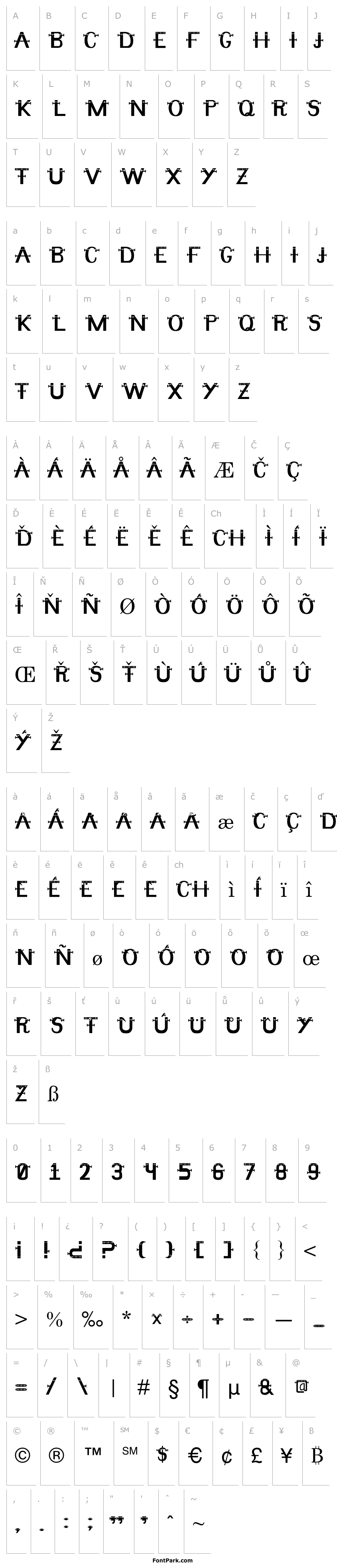 Overview Frankenfont Regular