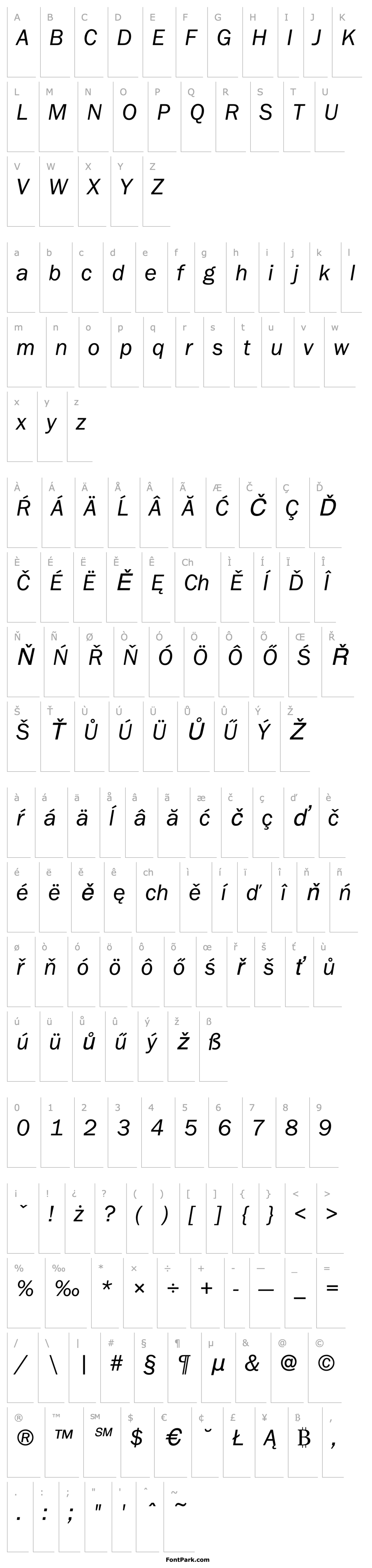 Overview FranklinGotItcTEEBoo Italic