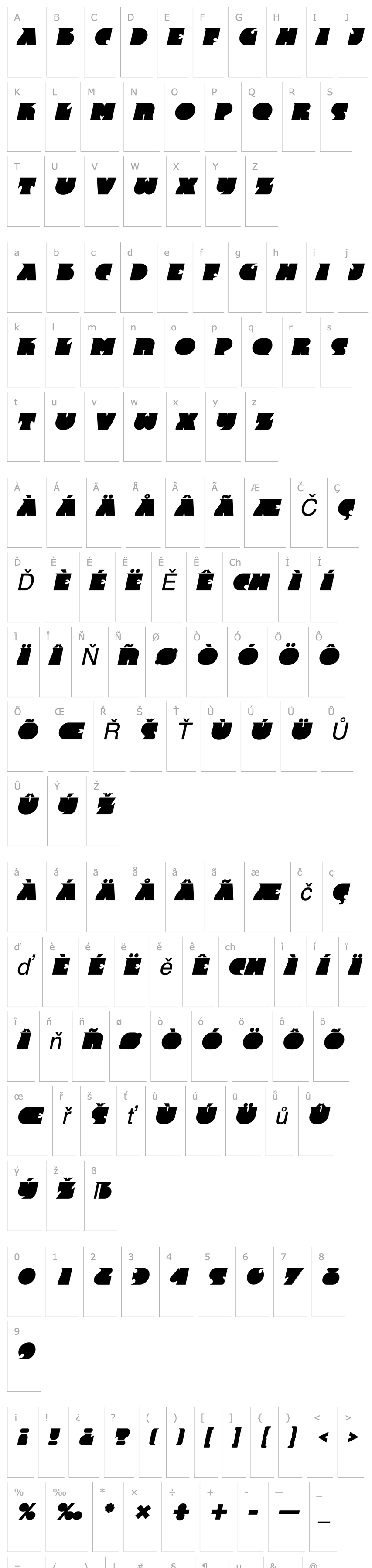 Overview Frantic Italic