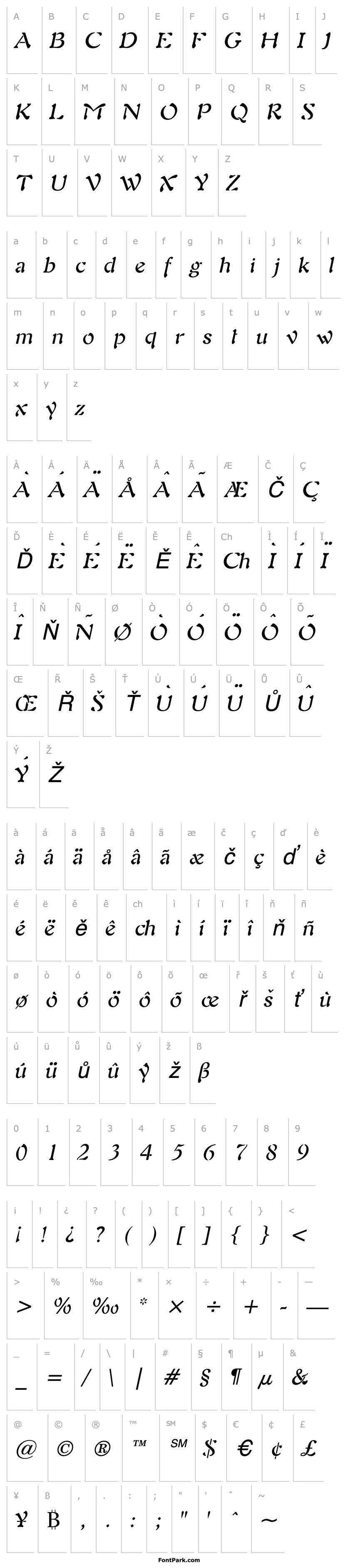 Přehled Freedom 9 Italic