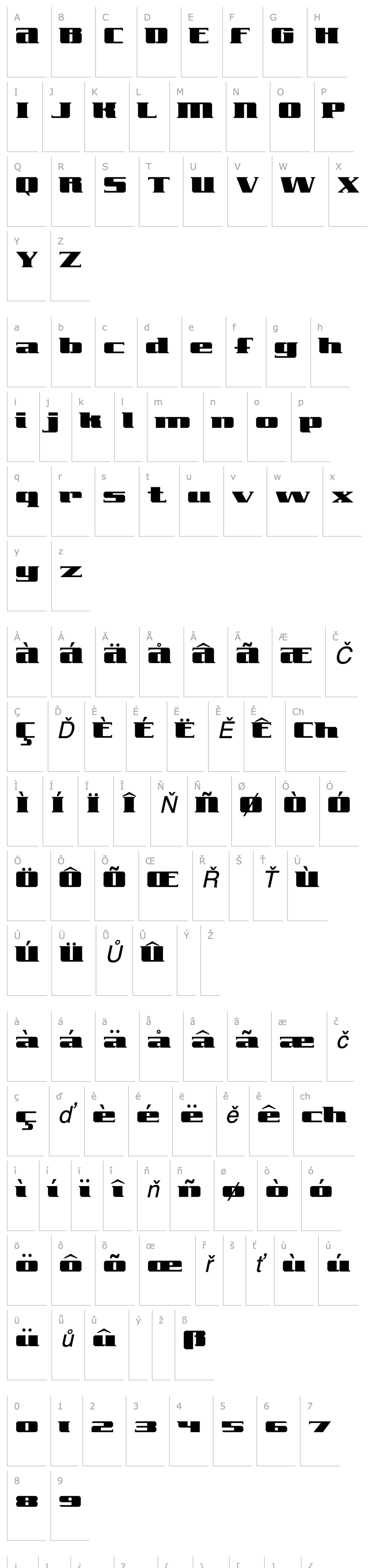 Overview FreeLine-Serif