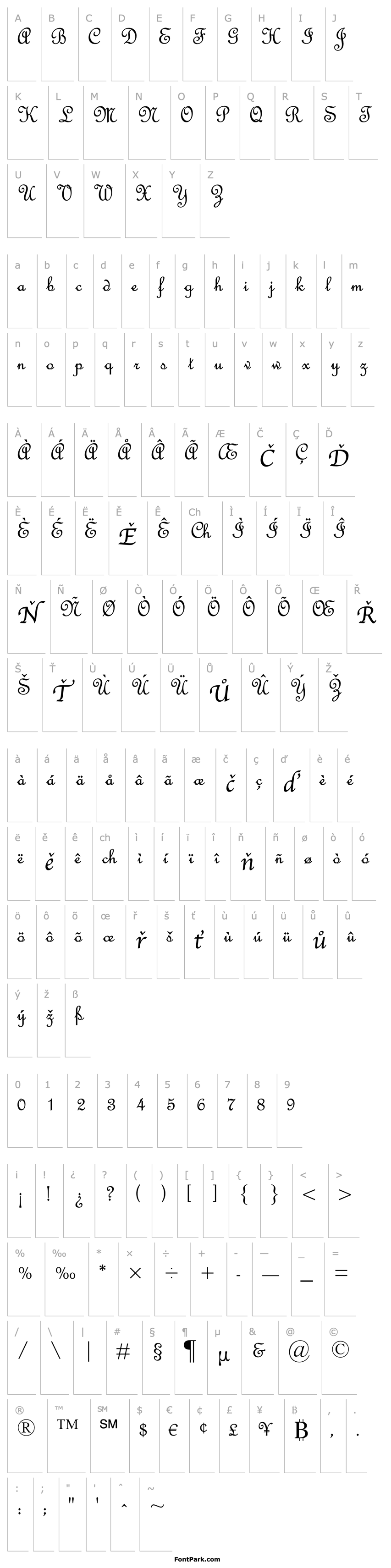 Overview French Script MT