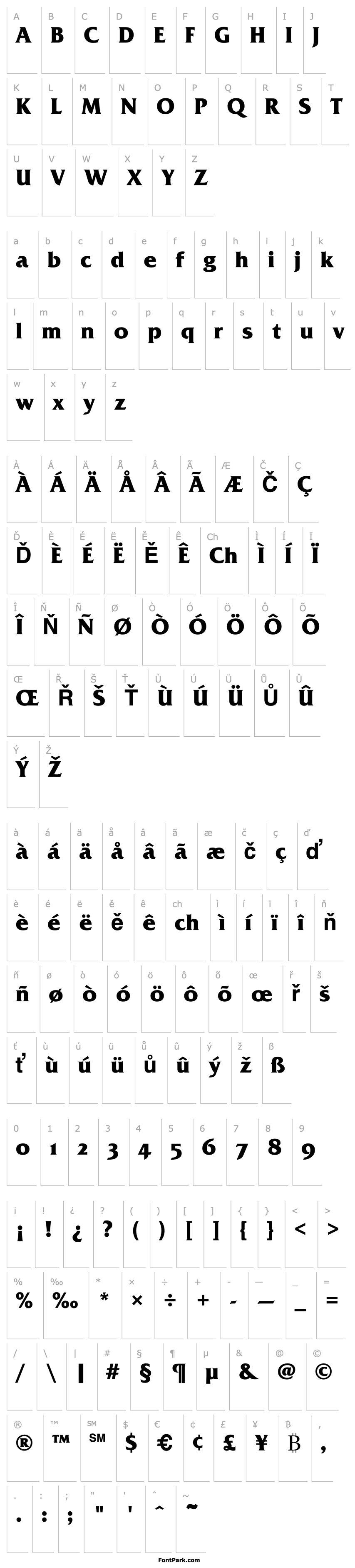 Overview Friz Quadrata OS TT Bold