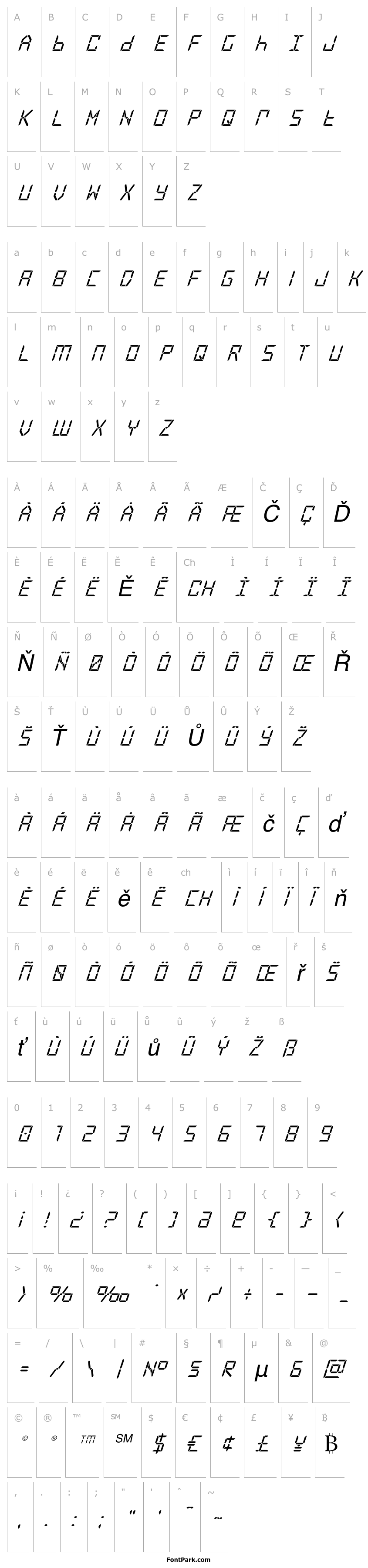Overview Frozen Crystal Super-Italic