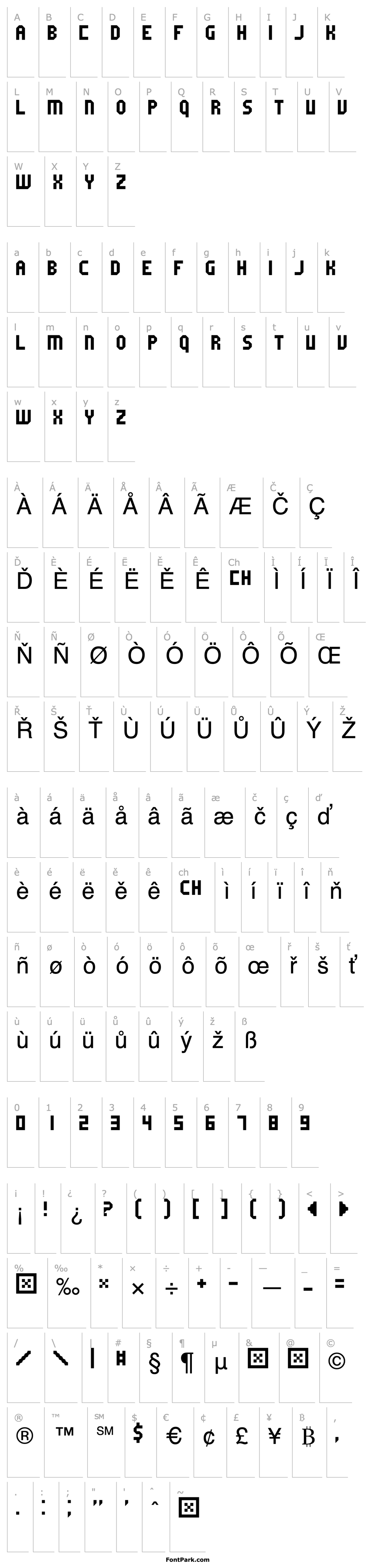 Přehled Fruity microfont