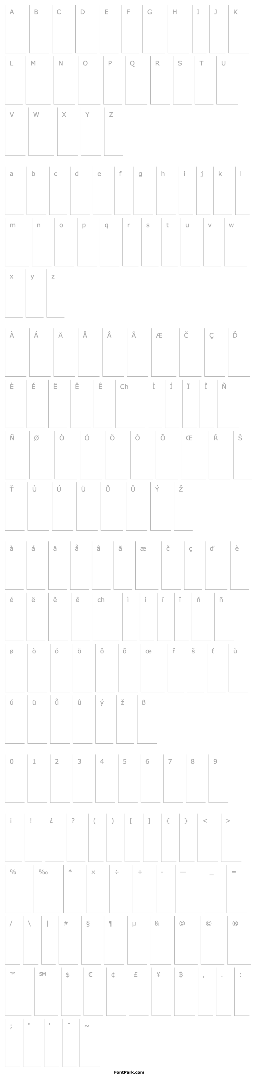 Overview Frutiger 46 Light Italic