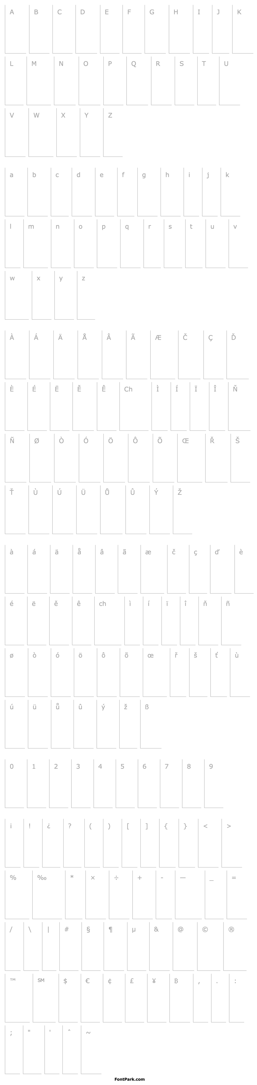 Overview FrutigerNextLT-BlackCn