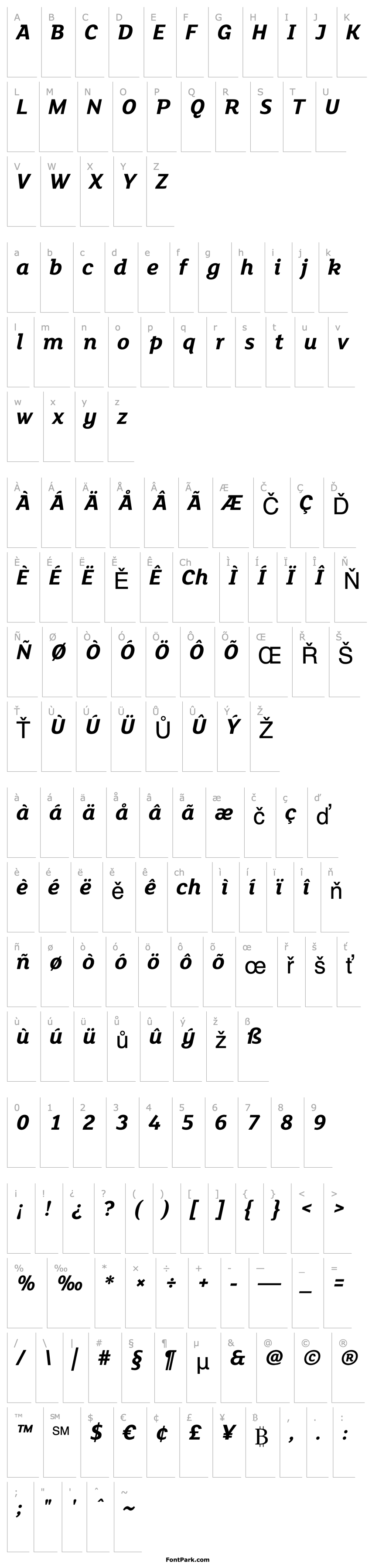 Overview FS Lola Bold Italic