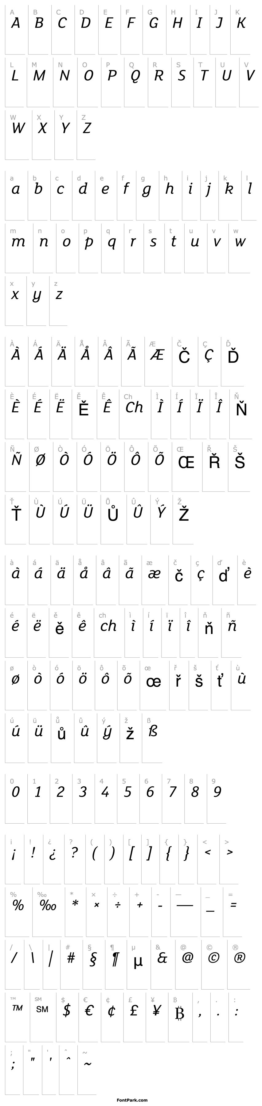 Přehled FS Lola Italic