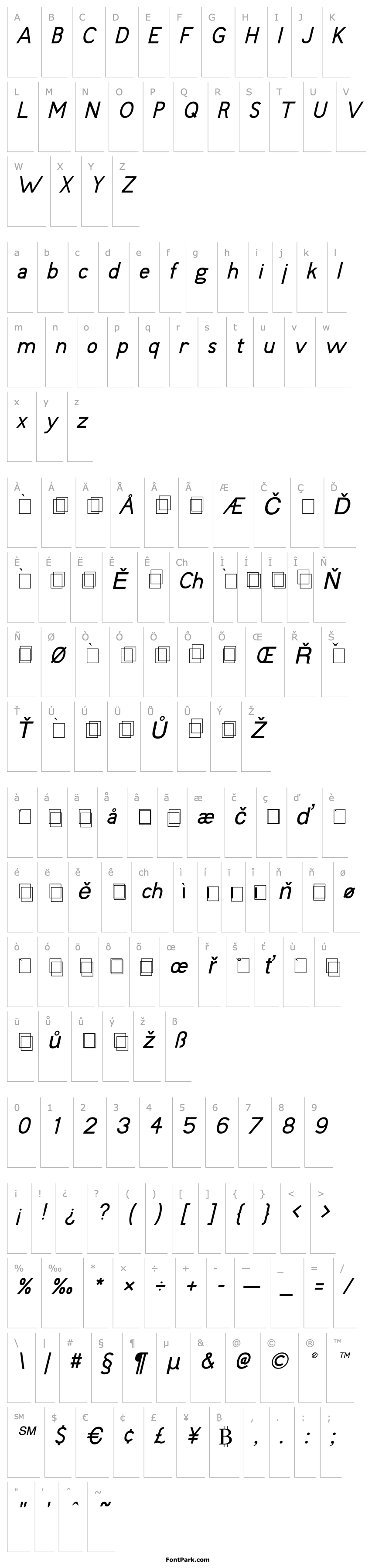 Overview Fudd Italic