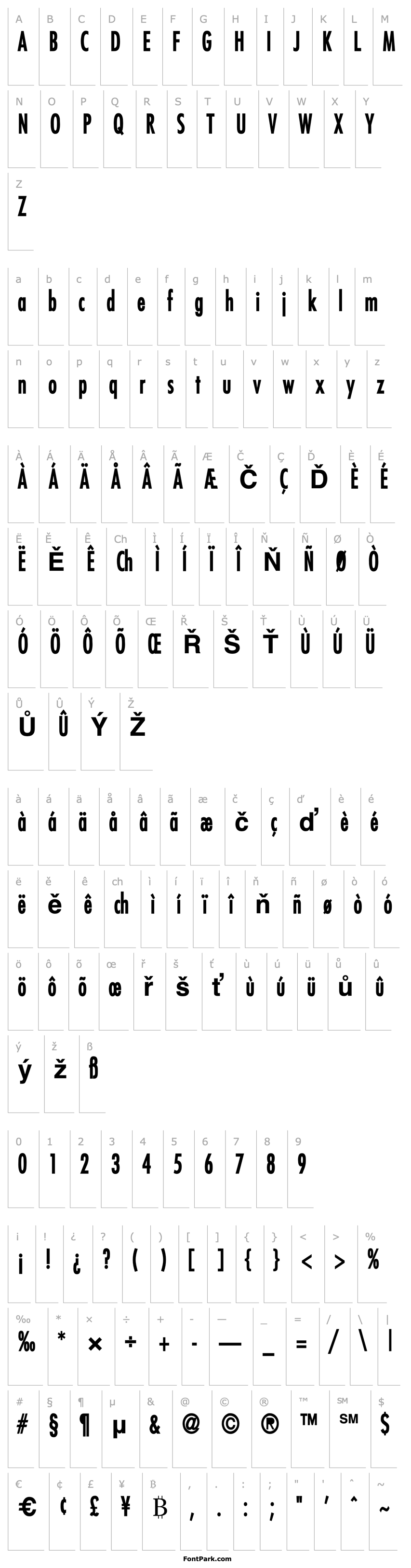 Overview Fuji Condensed Bold