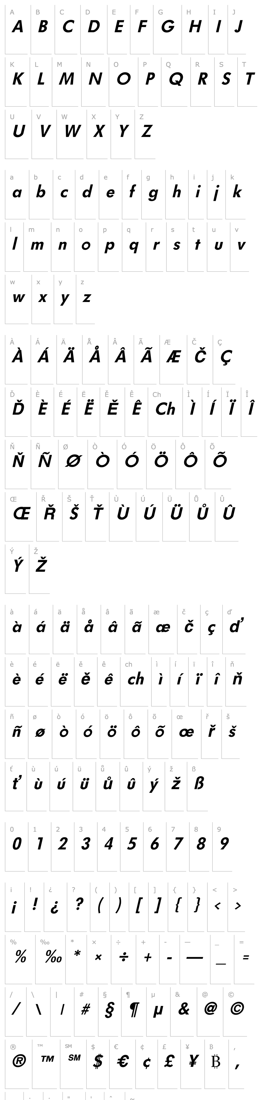 Overview Fulton Bold Italic