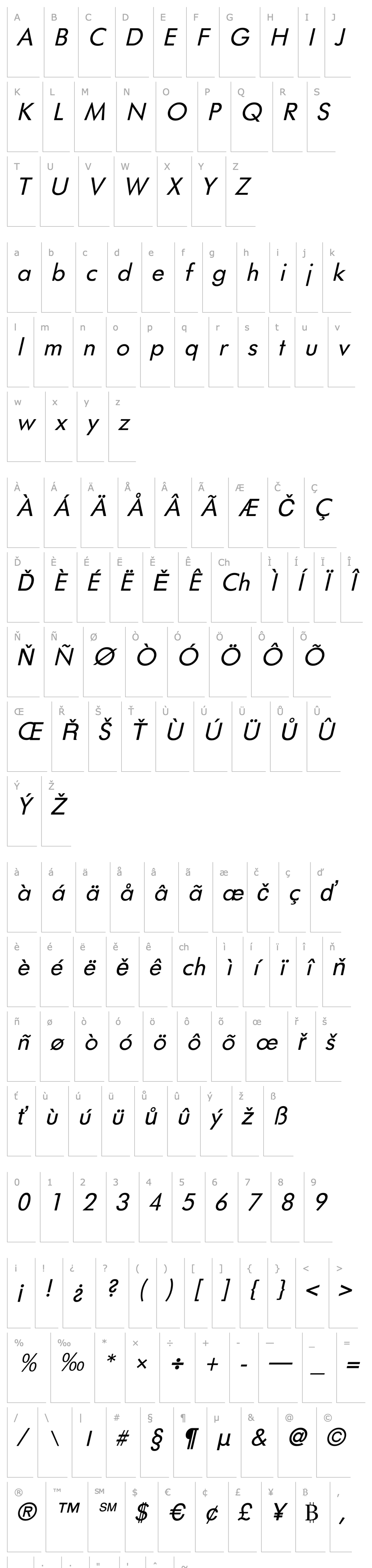 Overview Fulton Italic