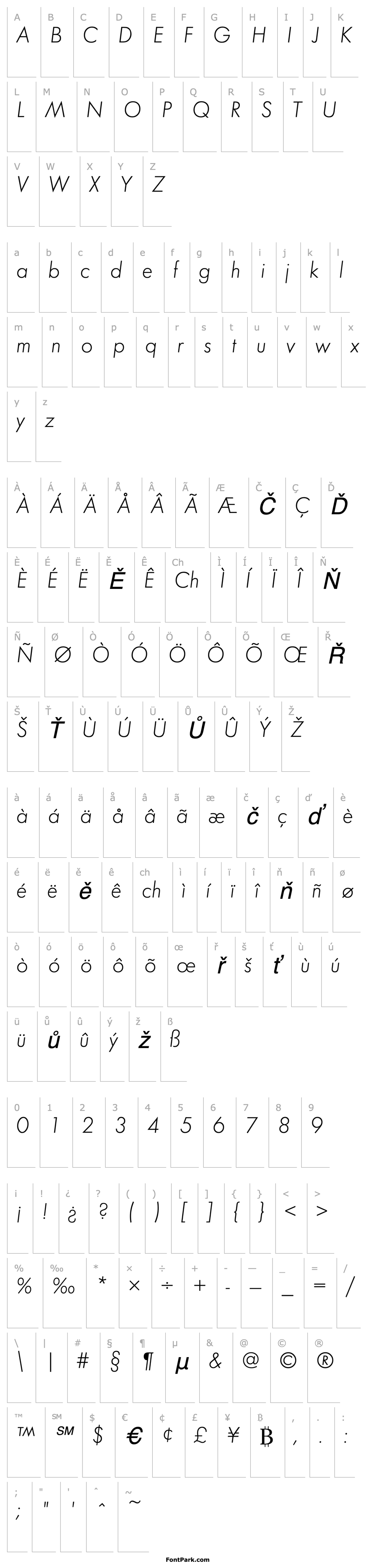 Overview FunctionLH Italic