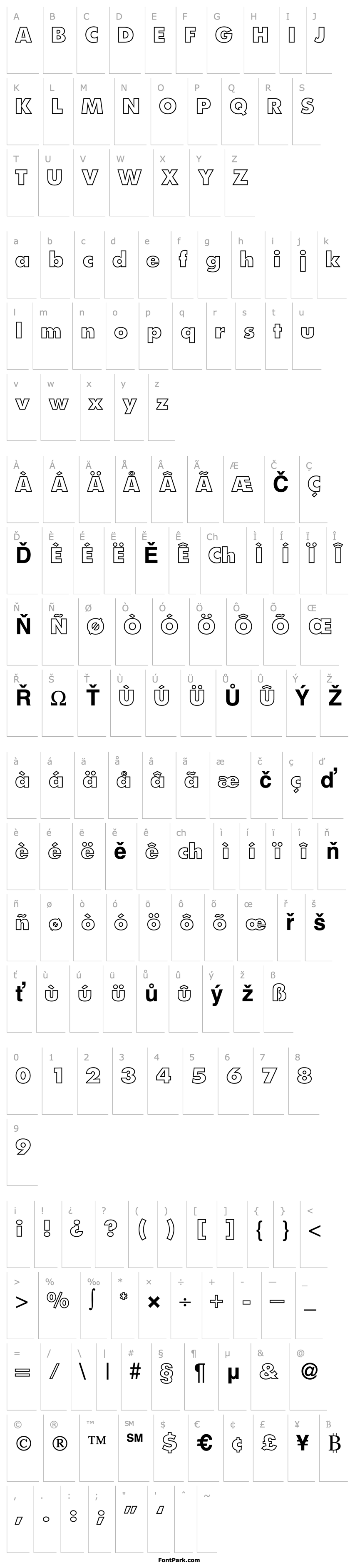 Přehled FunctionTwoOutlineExtrabold-Regular