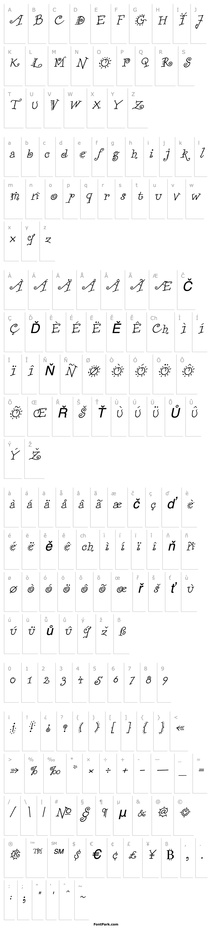 Přehled Funstuff Italic