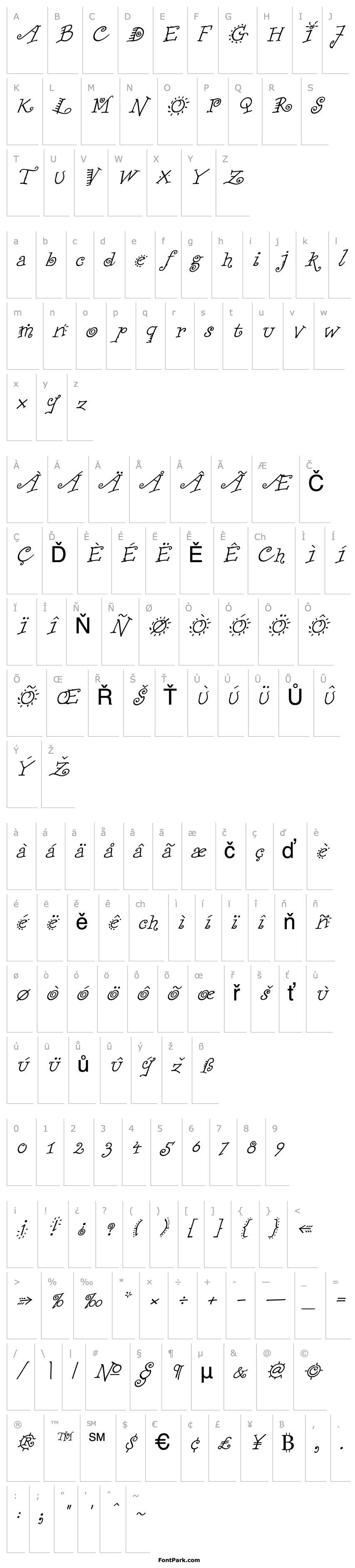 Overview FunstuffXitalic Regular