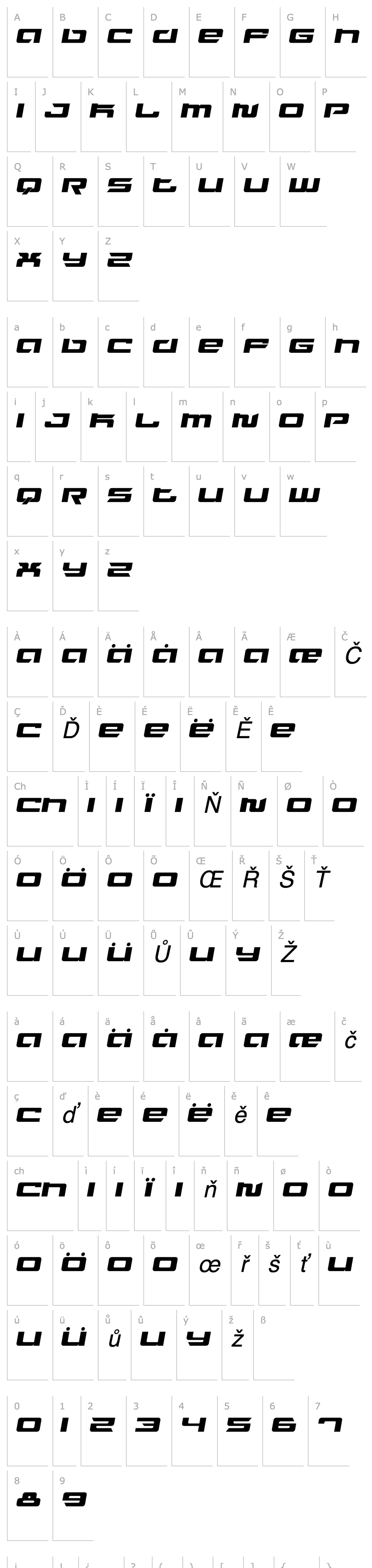 Přehled Fusion Italic