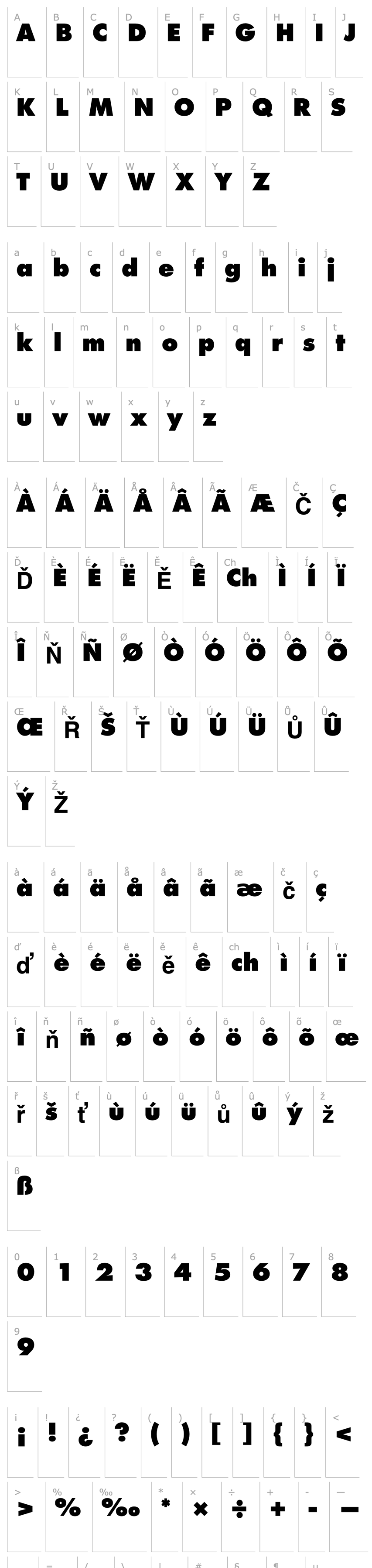 Overview Futura-ExtraBold