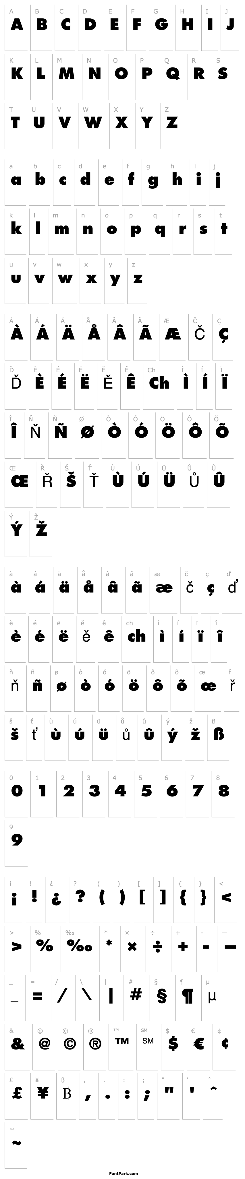 Overview Futura LT Extra Bold