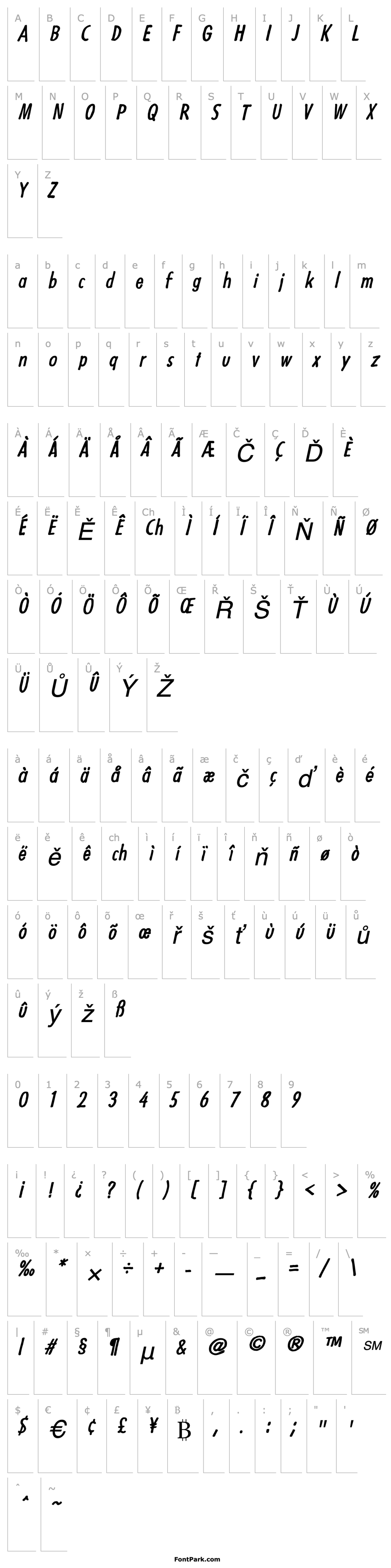 Overview Futuramano Condensed Plain Italic PDF