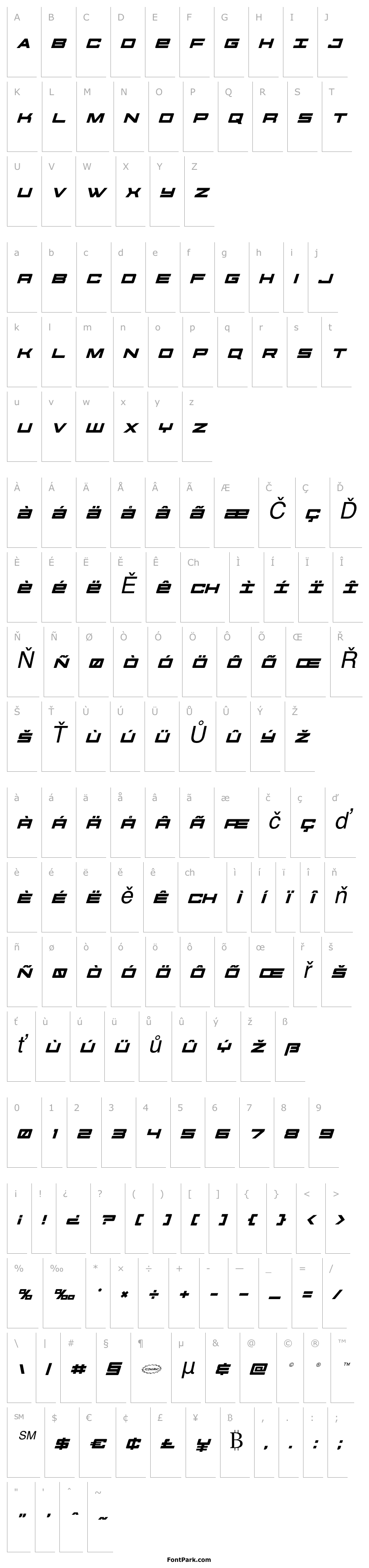Přehled Future Forces Italic
