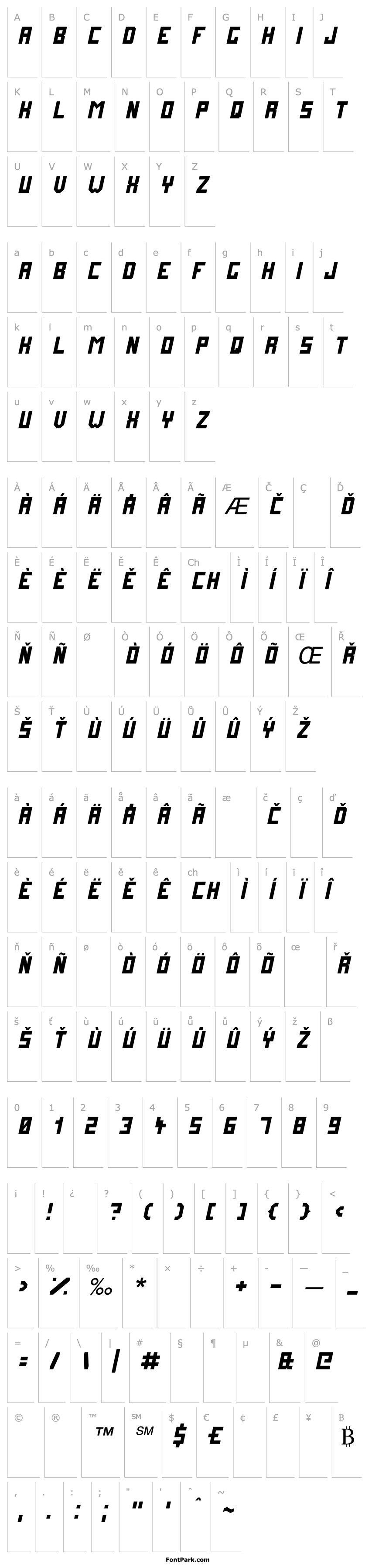 Overview FutureMillennium Italic