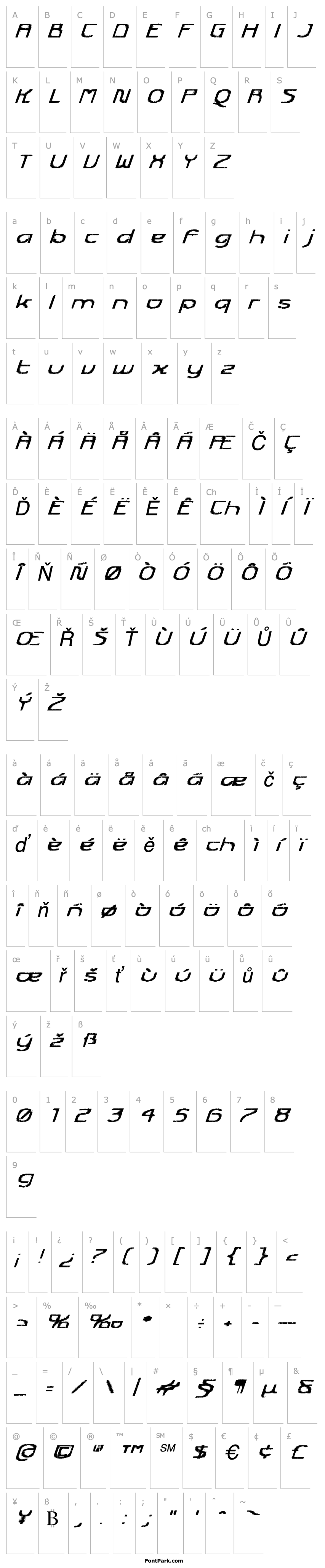 Přehled Futurex Transmaat Italic