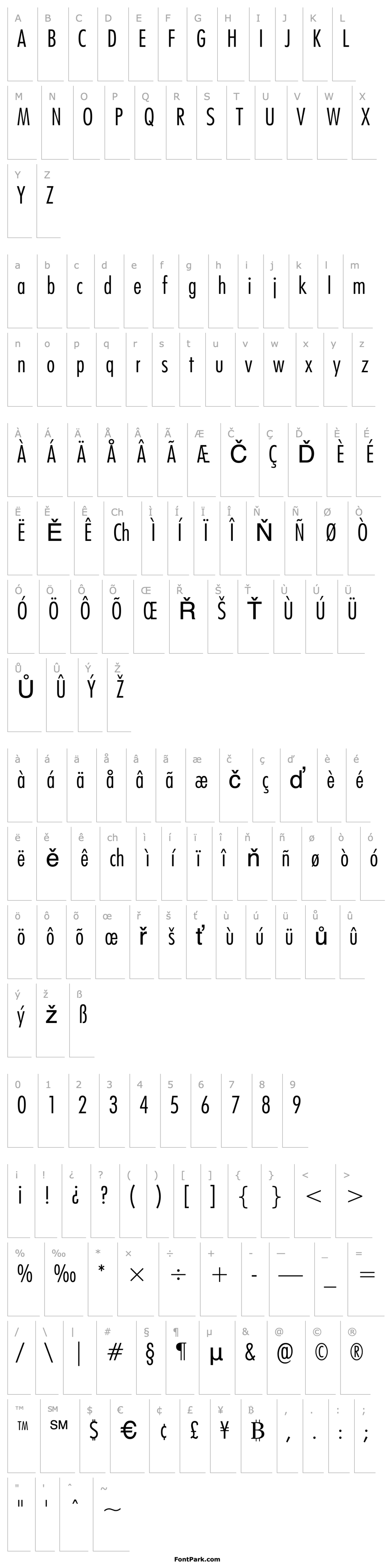 Overview Futuri Condensed Light