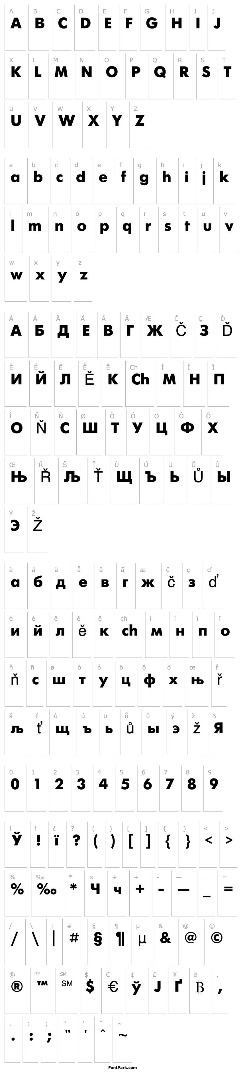 Overview FuturisExtra Cyrillic@