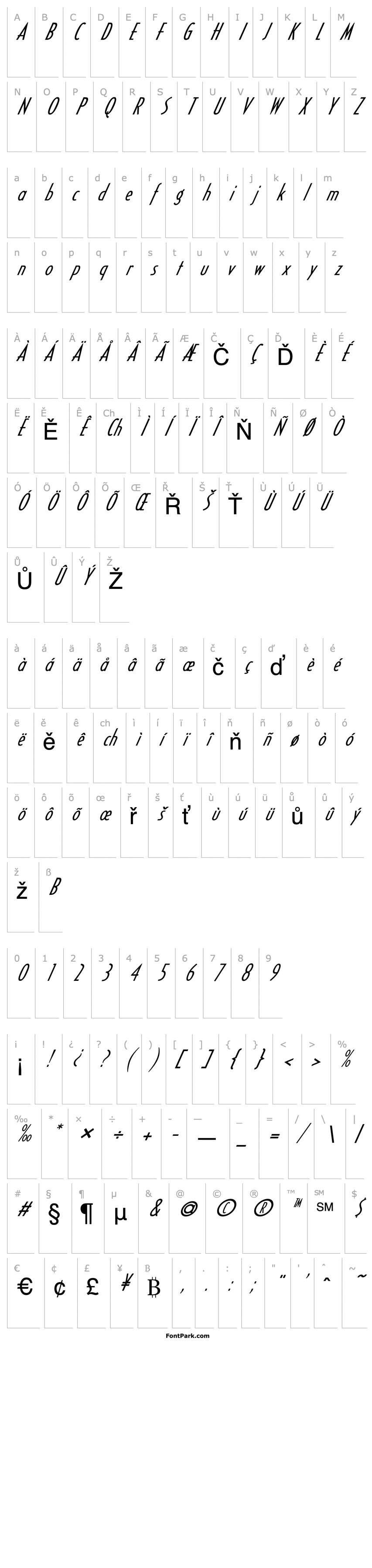 Přehled FZ BASIC 16 ITALIC