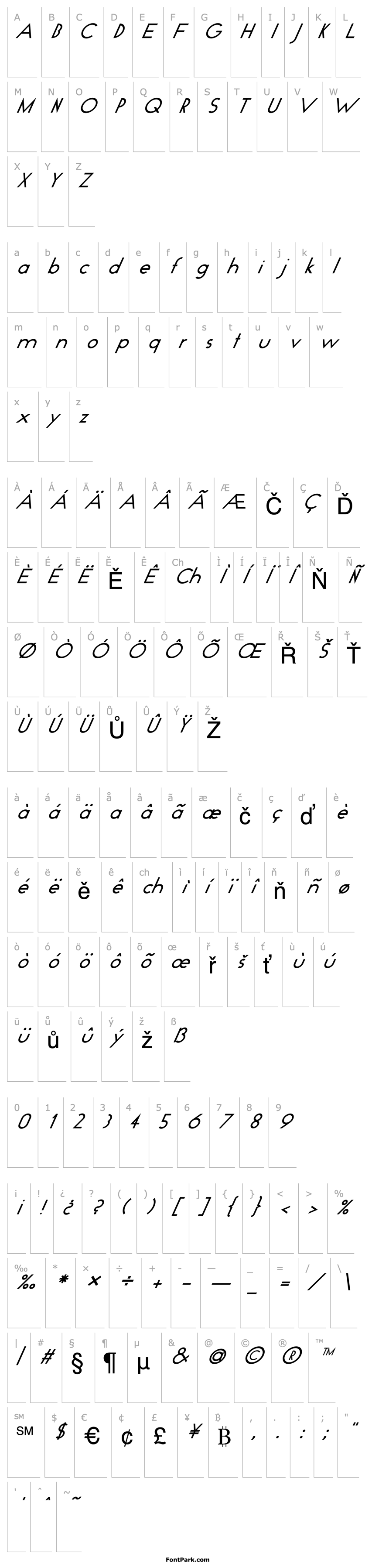 Overview FZ BASIC 19 ITALIC