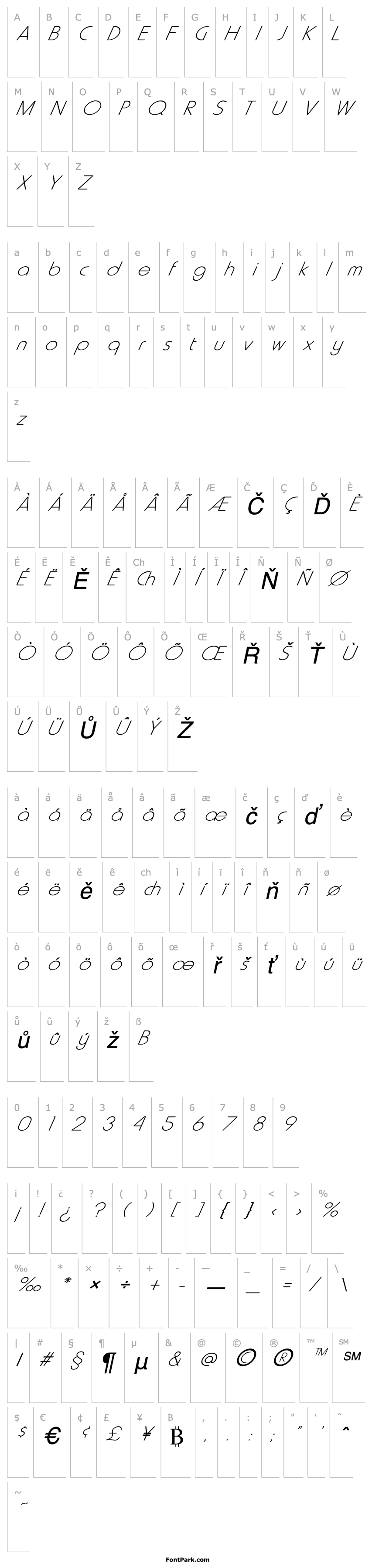 Overview FZ BASIC 20 ITALIC