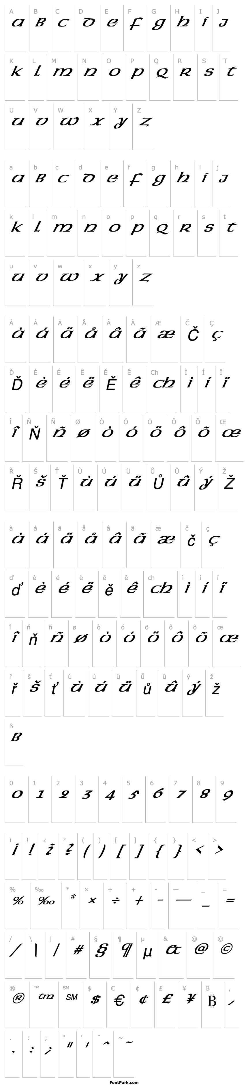 Přehled FZ BASIC 43 ITALIC