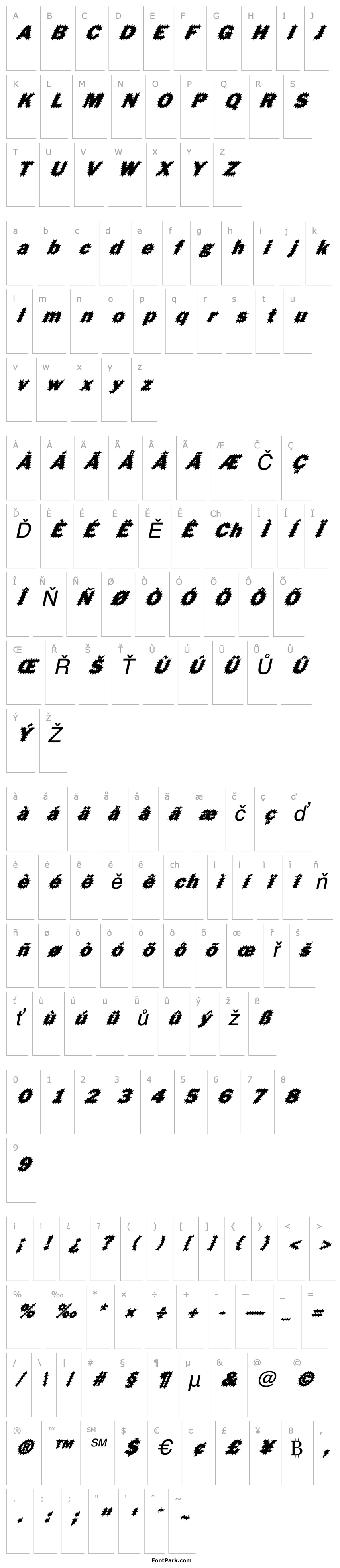 Overview FZ BASIC 56 SPIKED ITALIC