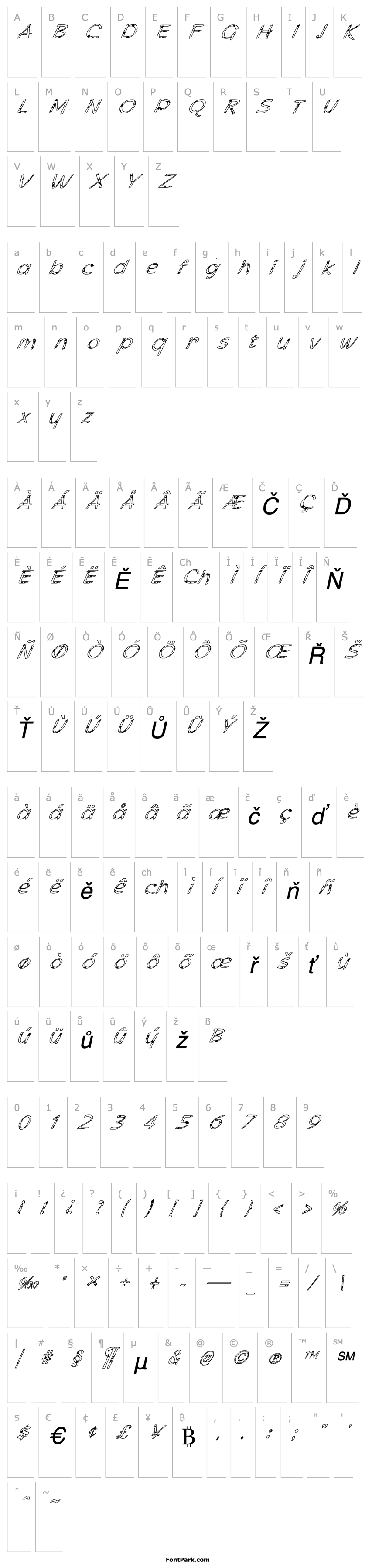 Overview FZ HAND 21 SPOTTED ITALIC