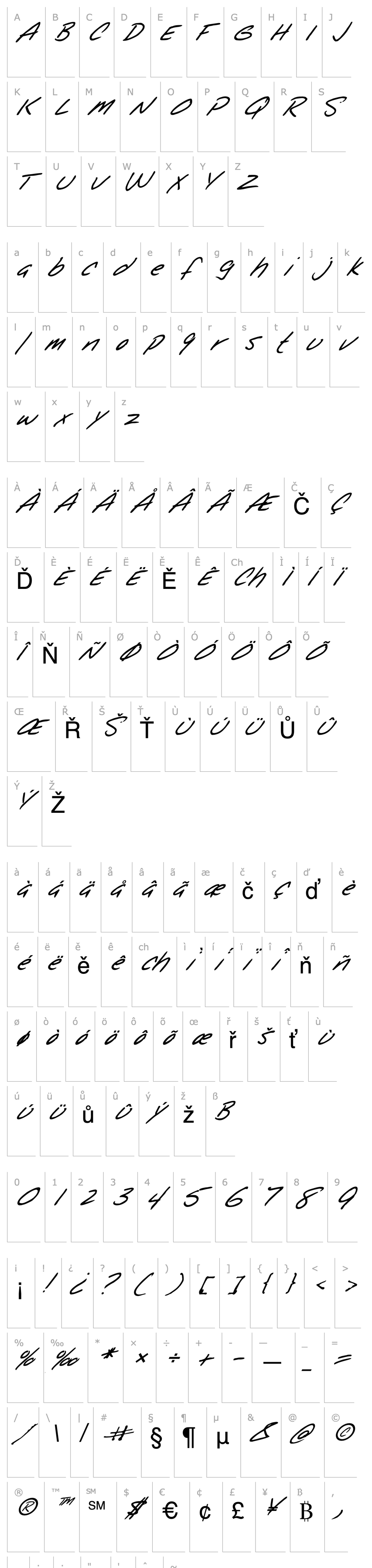 Overview FZ HAND 25 ITALIC