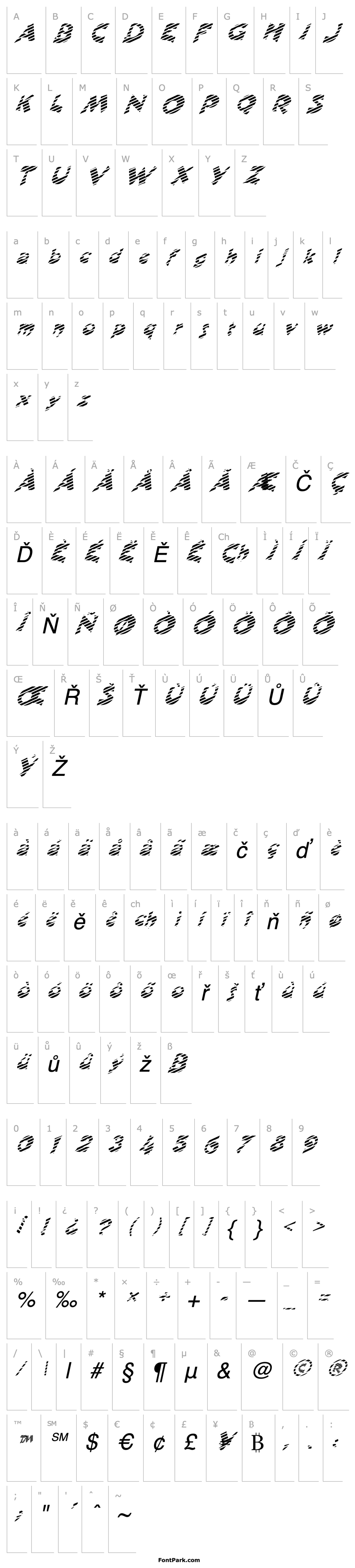 Overview FZ JAZZY 11 STRIPED ITALIC