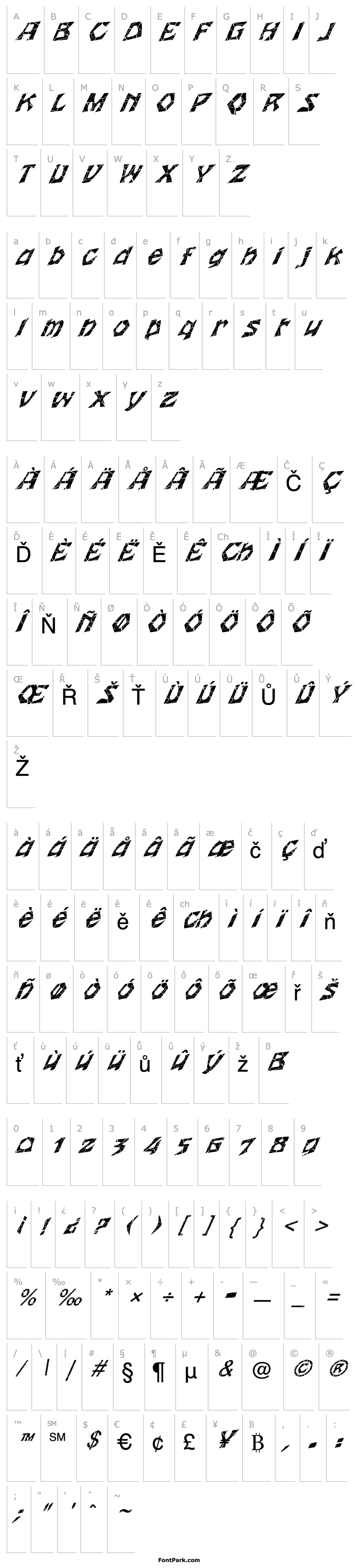 Overview FZ JAZZY 12 CRACKED ITALIC