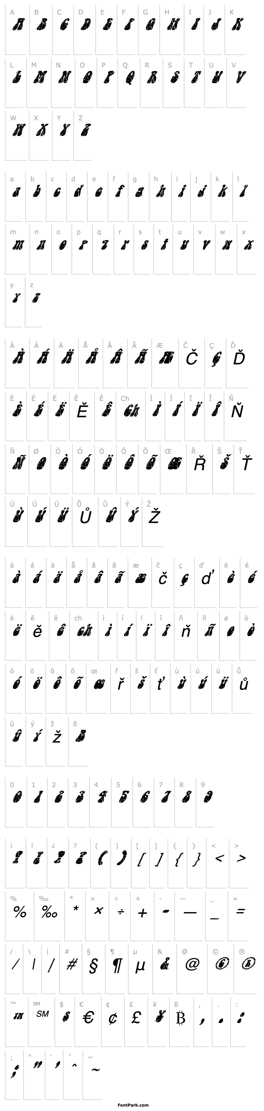 Overview FZ JAZZY 14 CRACKED ITALIC