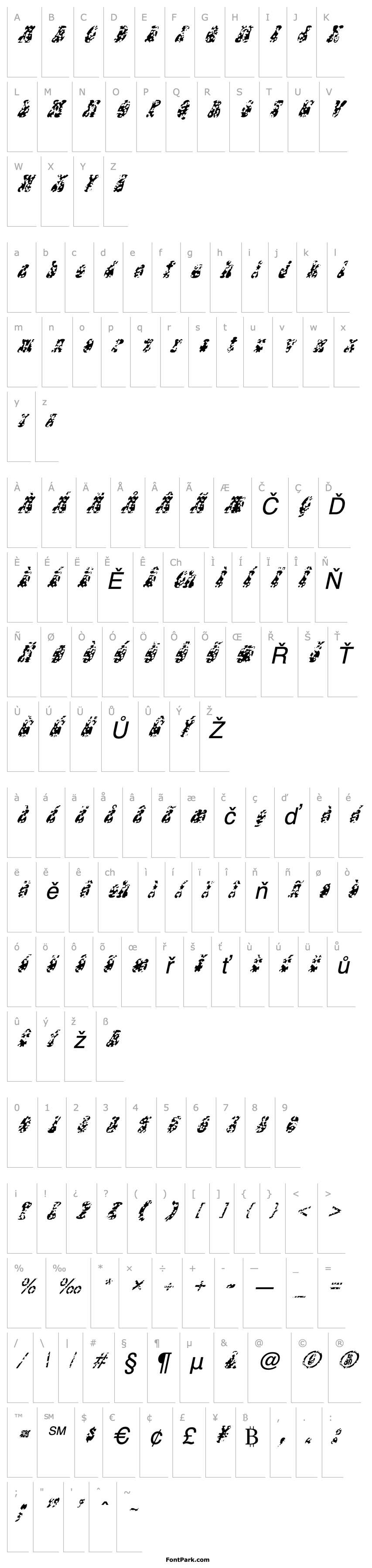 Overview FZ JAZZY 14 HOLEY ITALIC