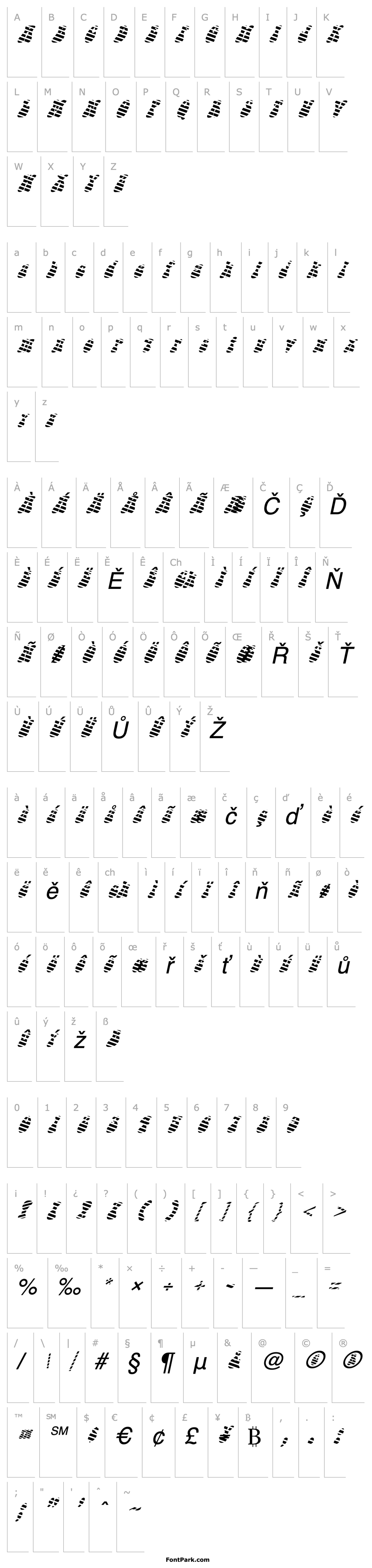 Overview FZ JAZZY 14 STRIPED ITALIC